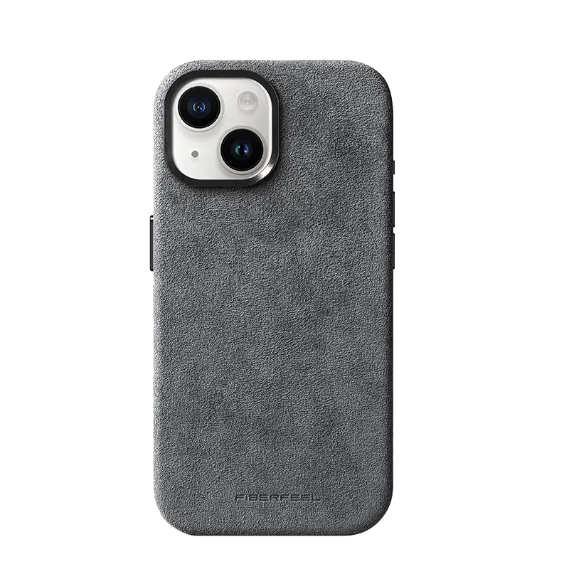 iPhone 15 Alcantara Case - Concrete Grey