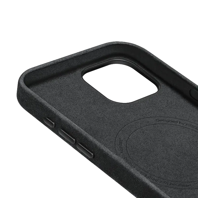 iPhone 15 Alcantara Case - Graphite Grey