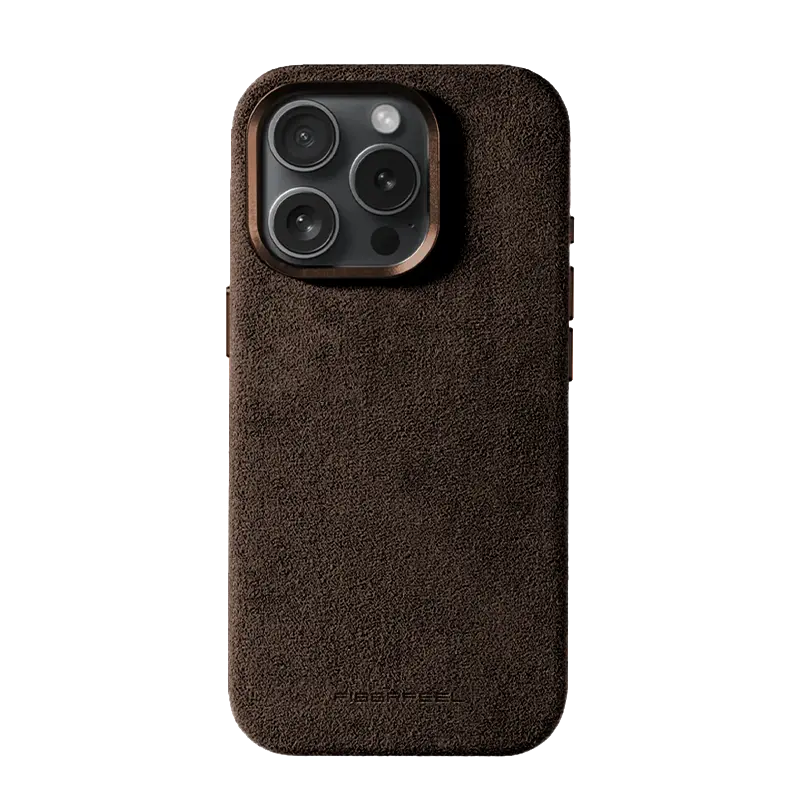 iPhone 16 Pro Alcantara Case - Espresso Brown