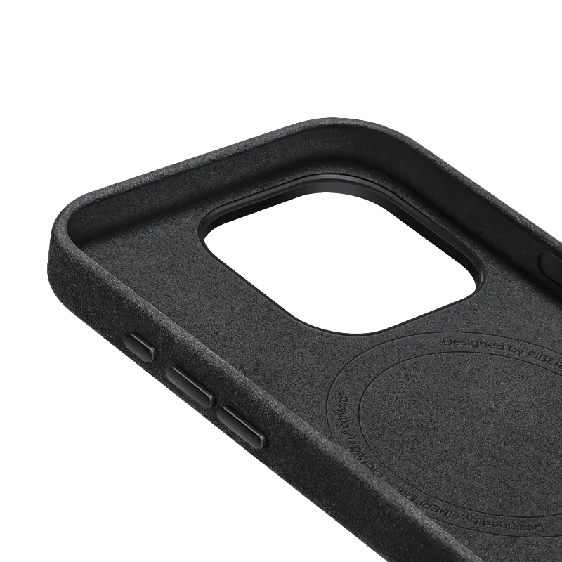iPhone 15 Pro Alcantara Case - Graphite Grey