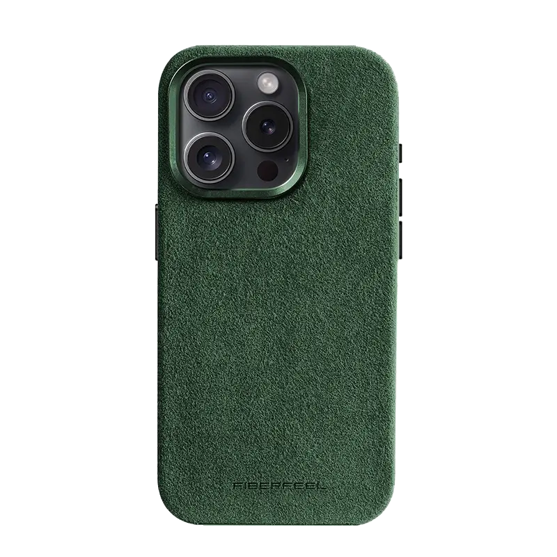 iPhone 15 Pro Max Alcantara Case - British Green