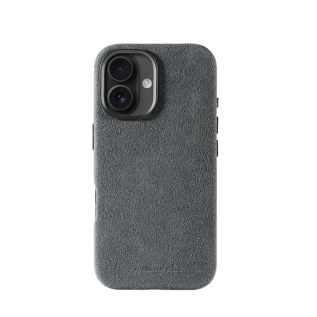 iPhone 16 Alcantara Case - Concrete Grey