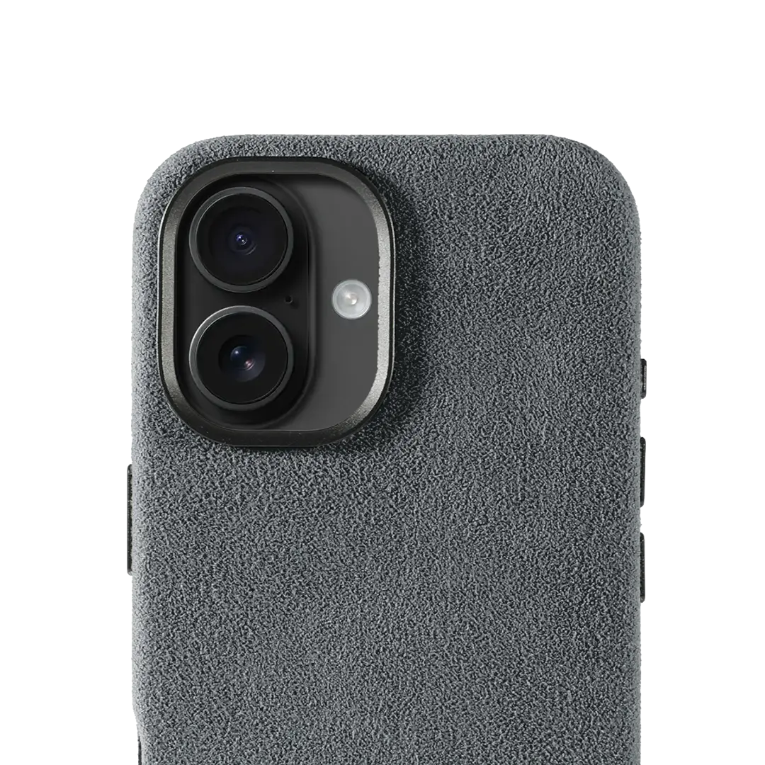 iPhone 16 Alcantara Case - Concrete Grey
