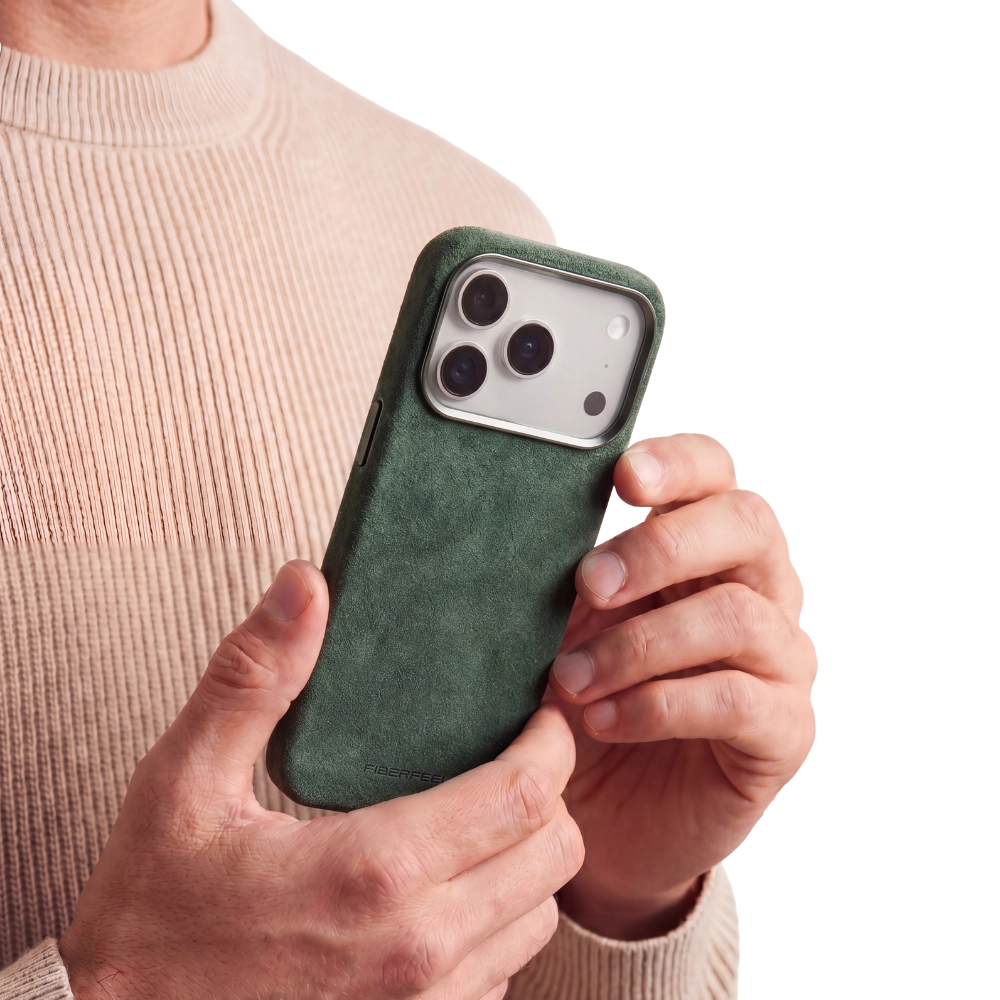iPhone 17 Pro Alcantara Case - British Green