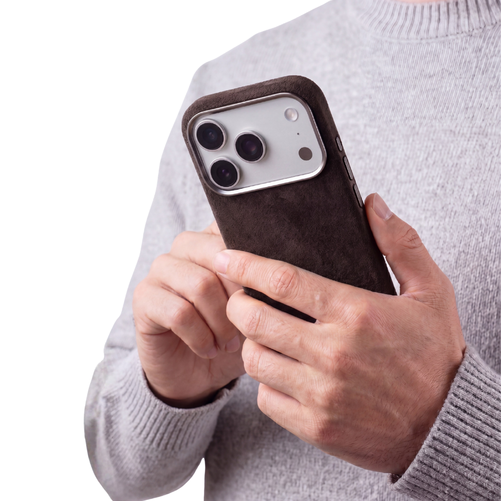 iPhone 17 Pro Alcantara Case - Espresso Brown