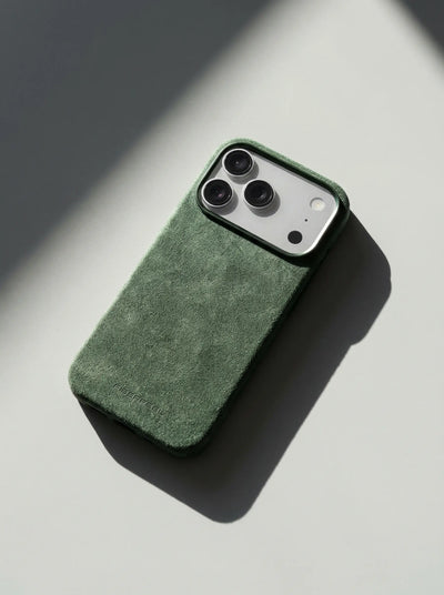 iPhone 17 Pro Max Alcantara Case - British Green