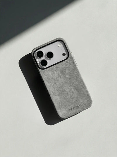iPhone 17 Pro Max Alcantara Case - Concrete Grey