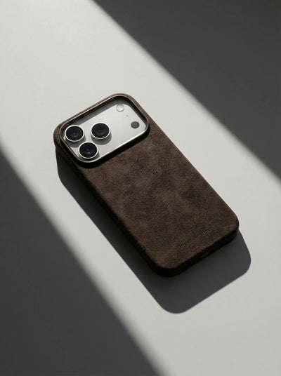 iPhone 17 Pro Max Alcantara Case - Espresso Brown