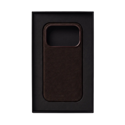 iPhone 17 Pro Max Alcantara Case - Espresso Brown