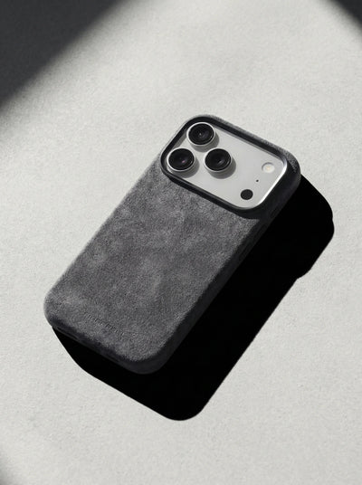 iPhone 17 Pro Max Alcantara Case - Graphite Grey