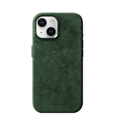 iPhone 15 Alcantara Case - British Green