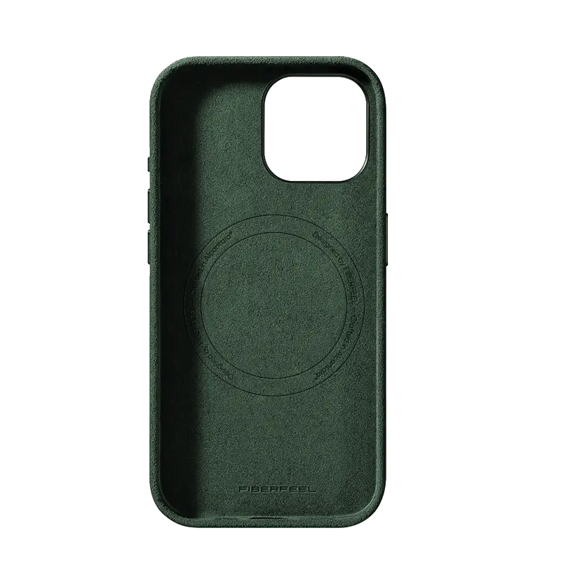 iPhone 15 Alcantara Case - British Green