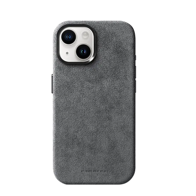 iPhone 15 Alcantara Case - Concrete Grey