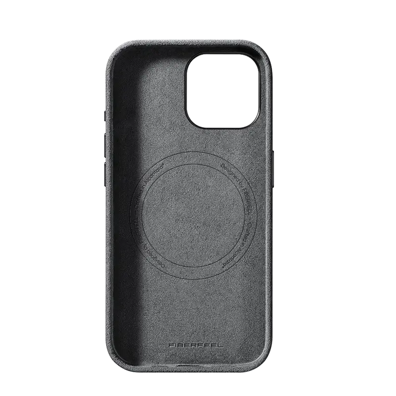 iPhone 15 Alcantara Case - Concrete Grey
