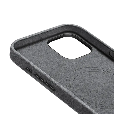 iPhone 15 Alcantara Case - Concrete Grey