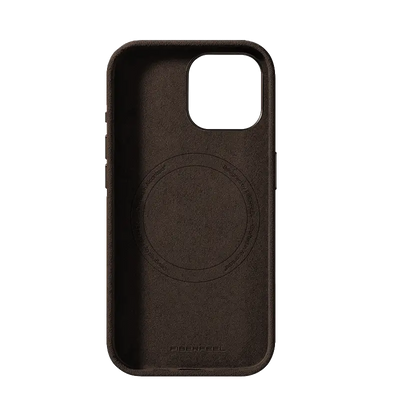 iPhone 15 Alcantara Case - Espresso Brown
