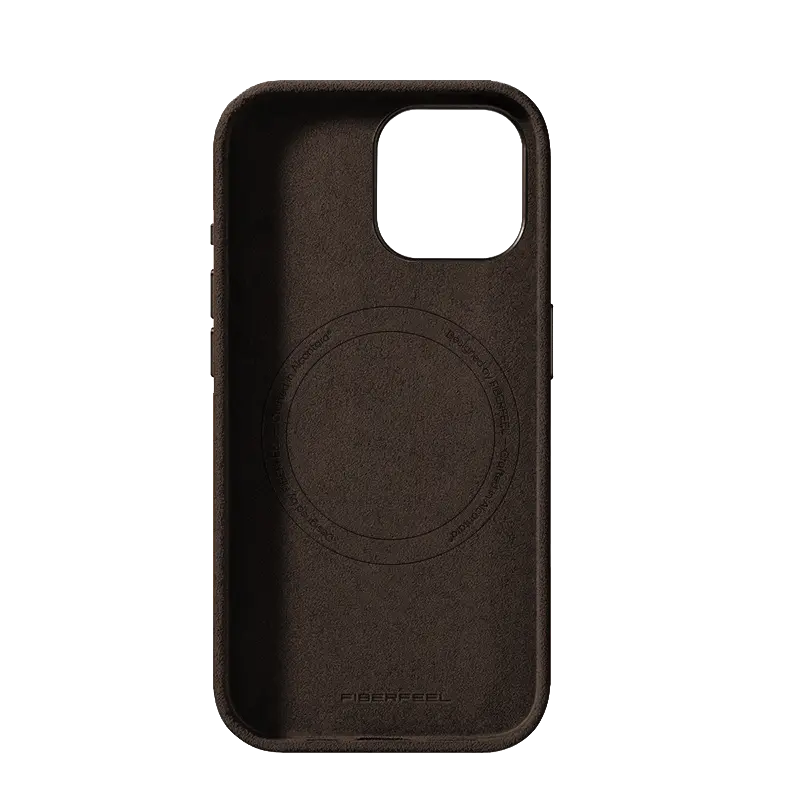 iPhone 15 Alcantara Case - Espresso Brown