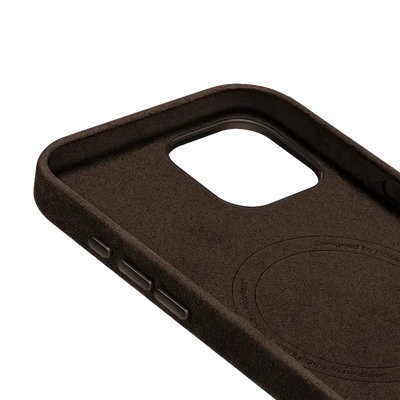 iPhone 15 Alcantara Case - Espresso Brown