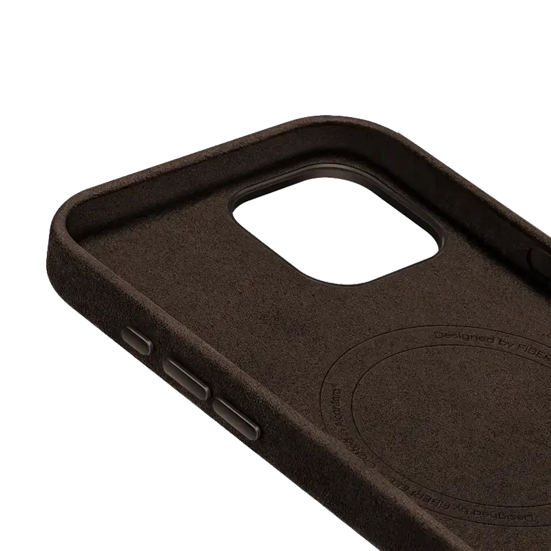 iPhone 15 Alcantara Case - Espresso Brown