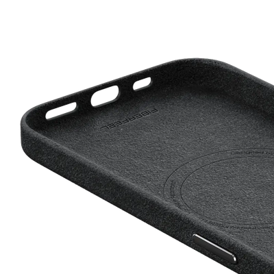 iPhone 15 Alcantara Case - Graphite Grey