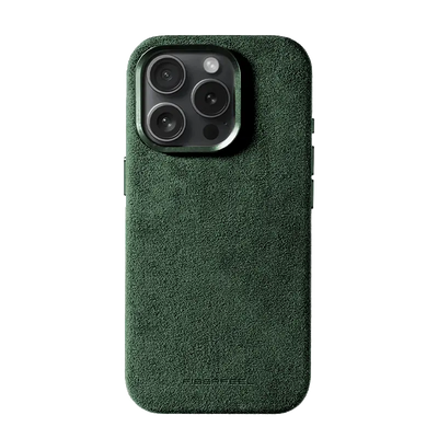 iPhone 16 Pro Alcantara Case - British Green