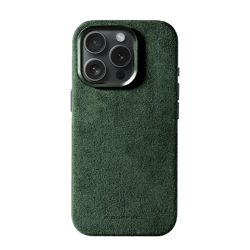 iPhone 16 Pro Alcantara Case - British Green