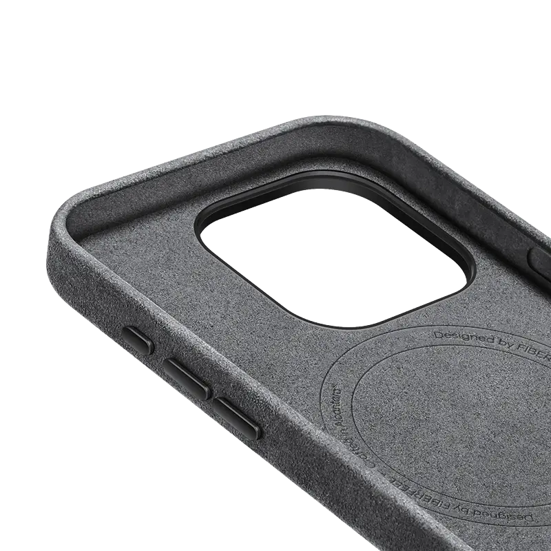 iPhone 15 Pro Alcantara Case - Concrete Grey