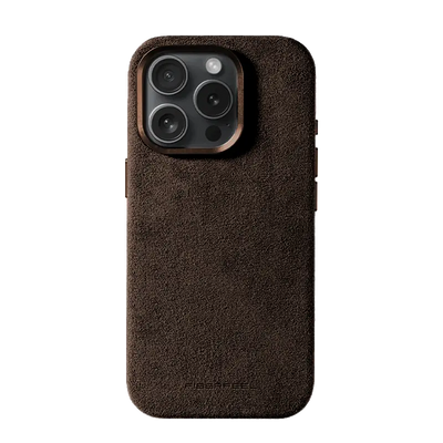 iPhone 16 Pro Alcantara Case - Espresso Brown
