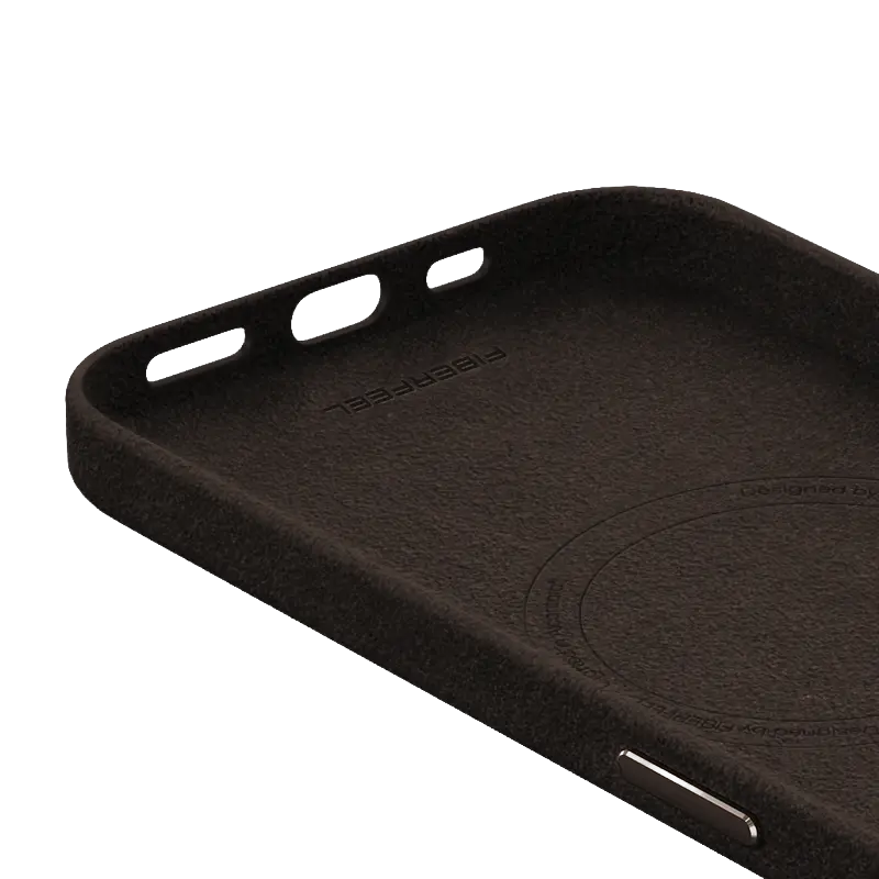 iPhone 15 Pro Alcantara Case - Espresso Brown