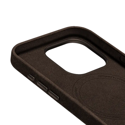 iPhone 15 Pro Alcantara Case - Espresso Brown