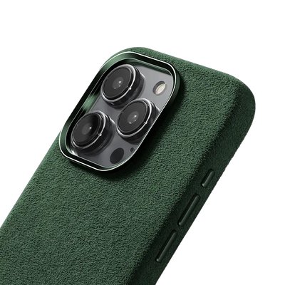 iPhone 16 Pro Alcantara Case - British Green