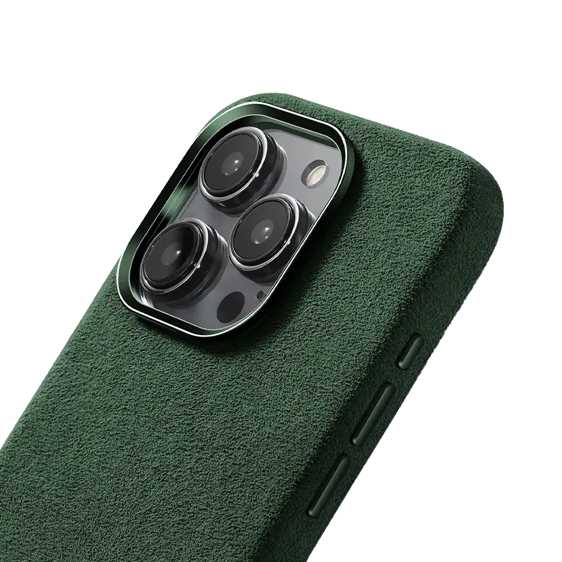 iPhone 16 Pro Alcantara Case - British Green