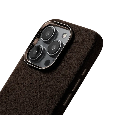 iPhone 16 Pro Alcantara Case - Espresso Brown