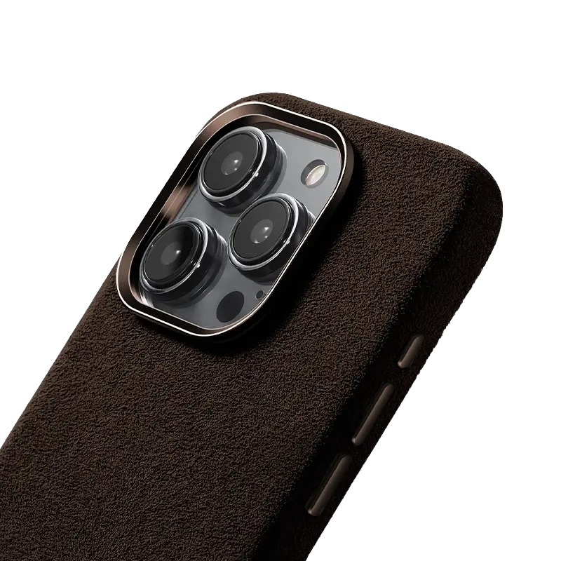 iPhone 16 Pro Alcantara Case - Espresso Brown