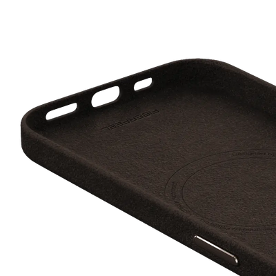 iPhone 15 Pro Max Alcantara Case - Espresso Brown