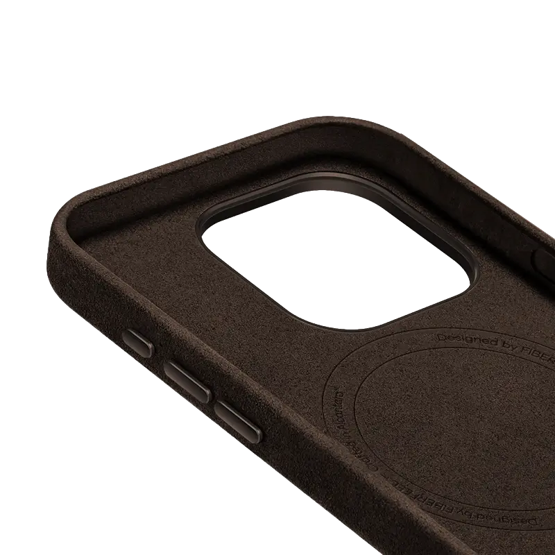 iPhone 16 Pro Alcantara Case - Espresso Brown