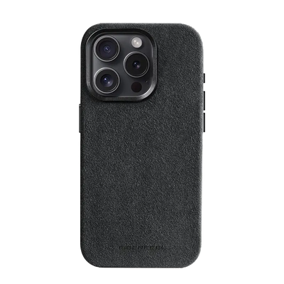 iPhone 15 Pro Max Alcantara Case - Graphite Grey