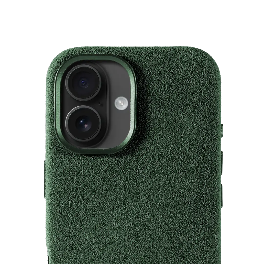 iPhone 16 Alcantara Case - British Green