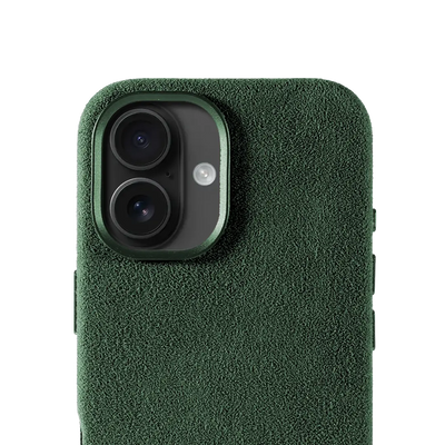 iPhone 16 Alcantara Case - British Green