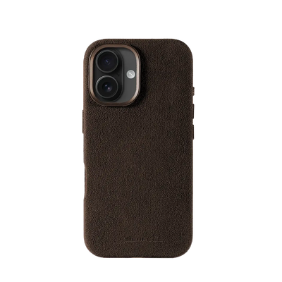 iPhone 16 Alcantara Case - Espresso Brown