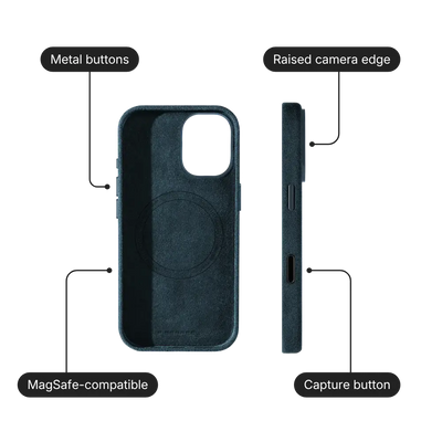 iPhone 17 Alcantara Case - Deep Navy