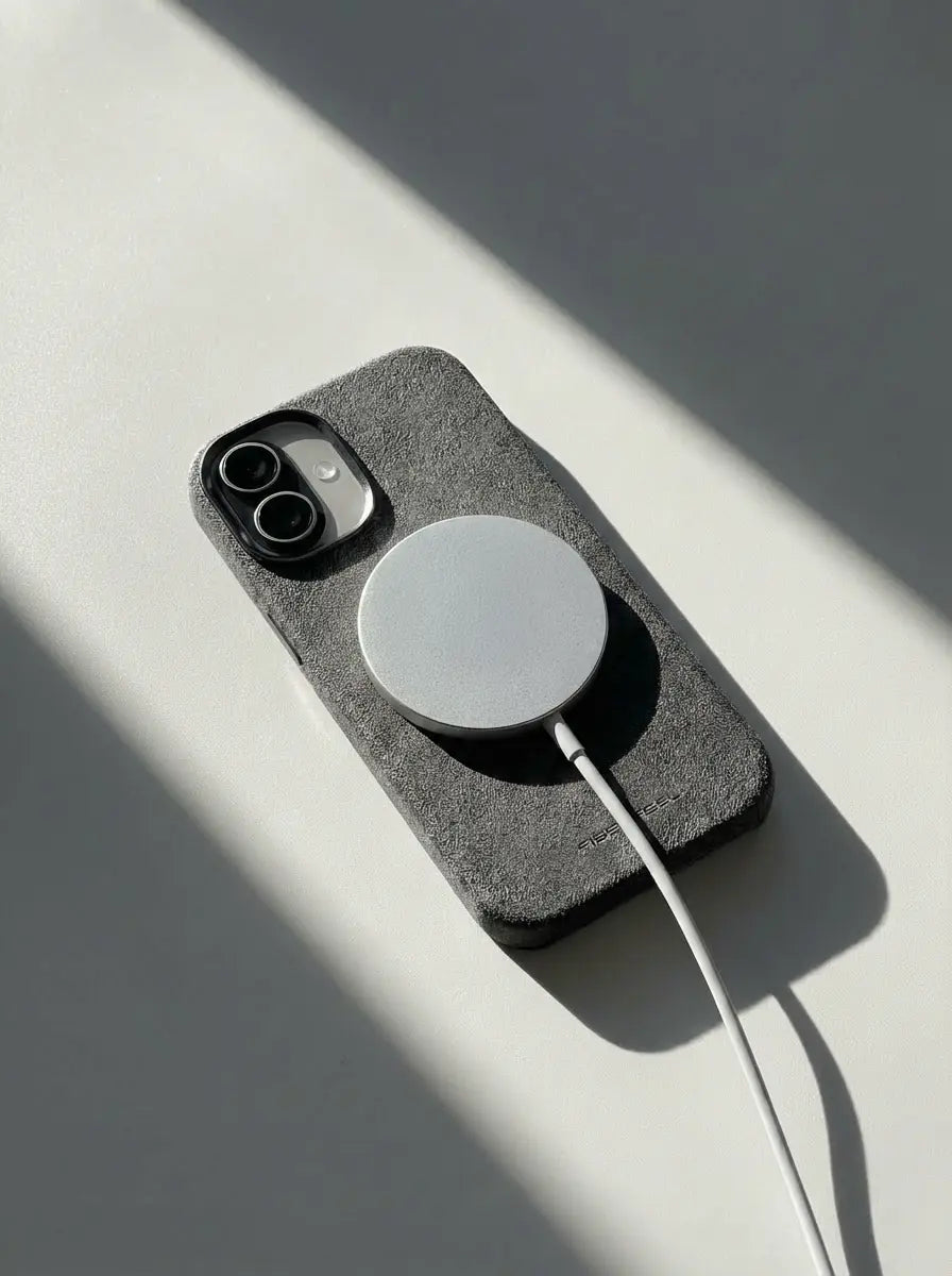 iPhone 16 Alcantara Case - Graphite Grey