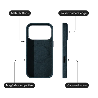 iPhone 17 Pro Alcantara Case - Deep Navy