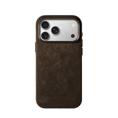 iPhone 17 Pro Max Alcantara Case - Espresso Brown