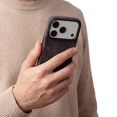 iPhone 17 Pro Max Alcantara Case - Graphite Grey