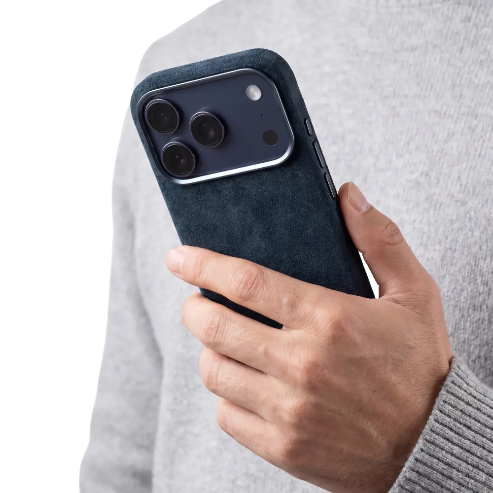 iPhone 17 Pro Alcantara Case - Deep Navy